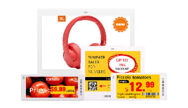 century launches a new series and more colorful electronic shelf labels creating vivid display 1