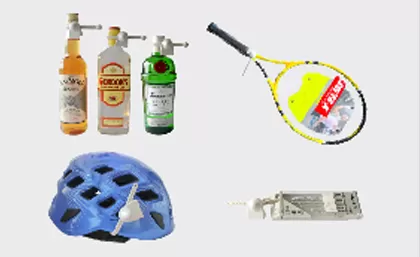 القرن تطلق متعددة الوظائف بلا دبوس العلامة تعزيز الأمن